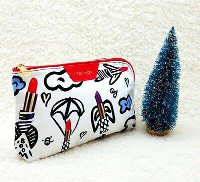 Estee Lauder x Quentin Jones White Makeup Pouch