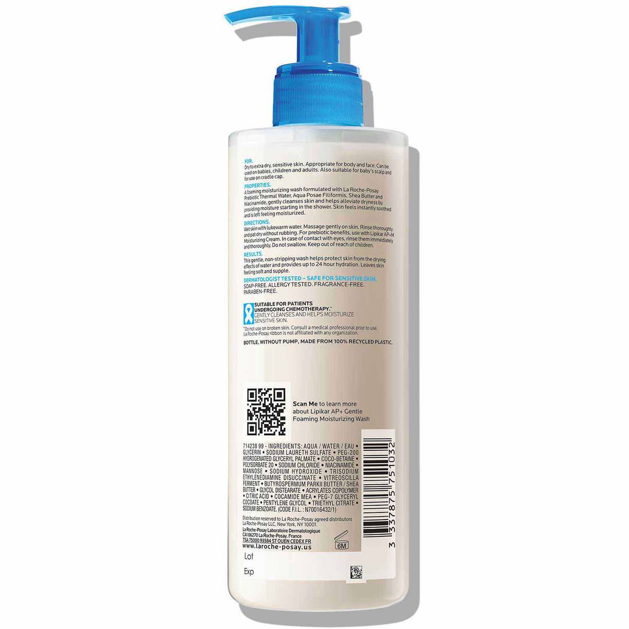 La Roche Posay Lipikar Wash AP+ Moisturizing Body & Face Wash 400ml