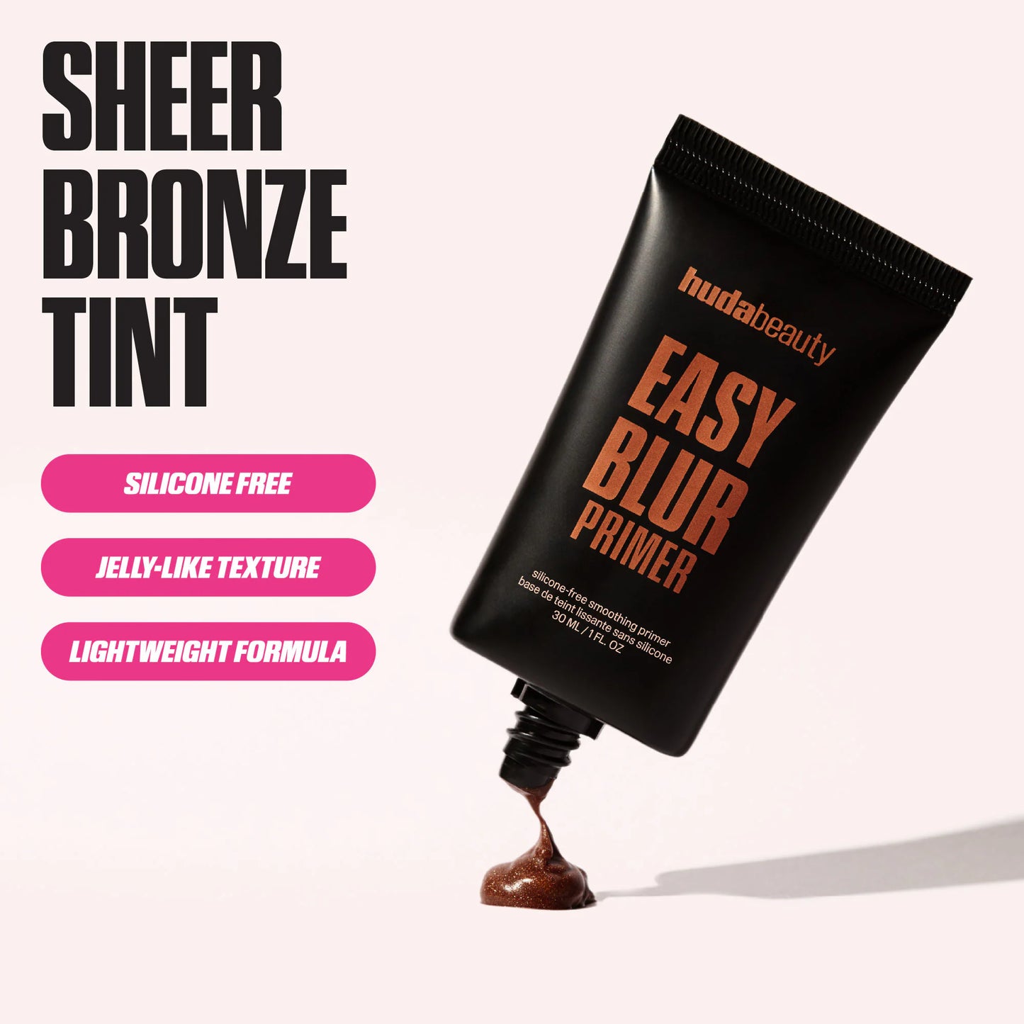 HUDA BEAUTY Easy Blur Silicone-Free Smoothing & Pore-Minimizing Primer Radiant Finish 30ml