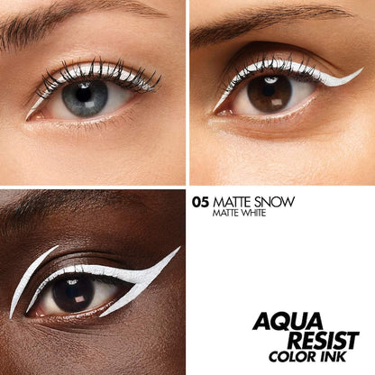 MAKE UP FOR EVER 
Aqua Resist Color Ink 24HR Waterproof Liquid Eyeliner