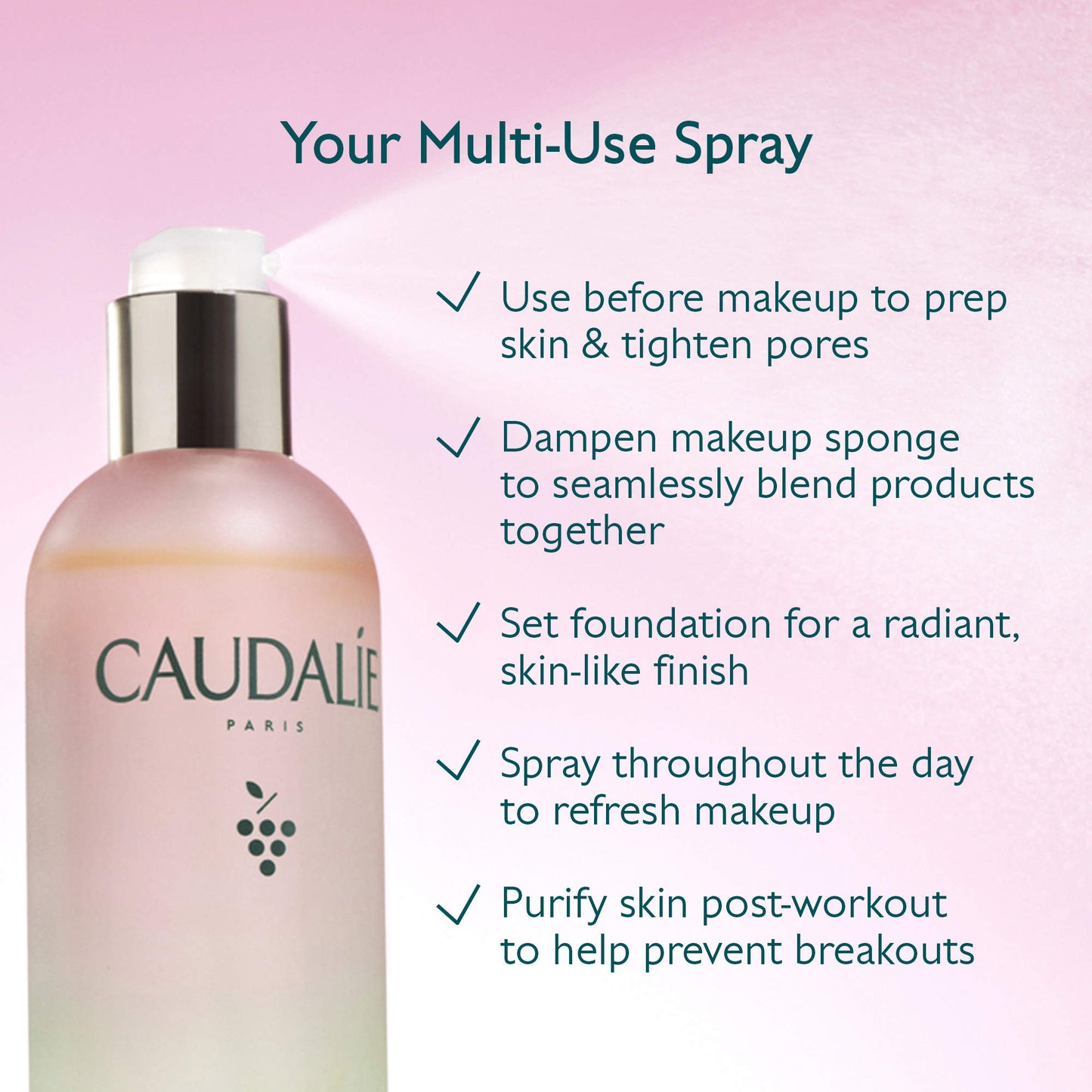 Caudalie 
Mini Beauty Elixir Prep, Set, Glow Face Mist 30ml