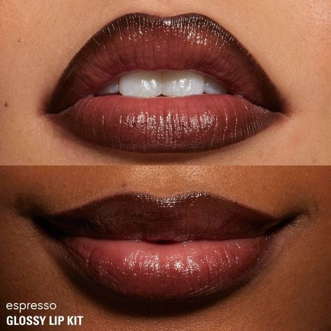 Kylie Cosmetics Lip Makeup Glossy Lip Kit Espresso -