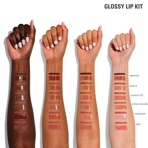 Kylie Cosmetics Lip Makeup Glossy Lip Kit Espresso -