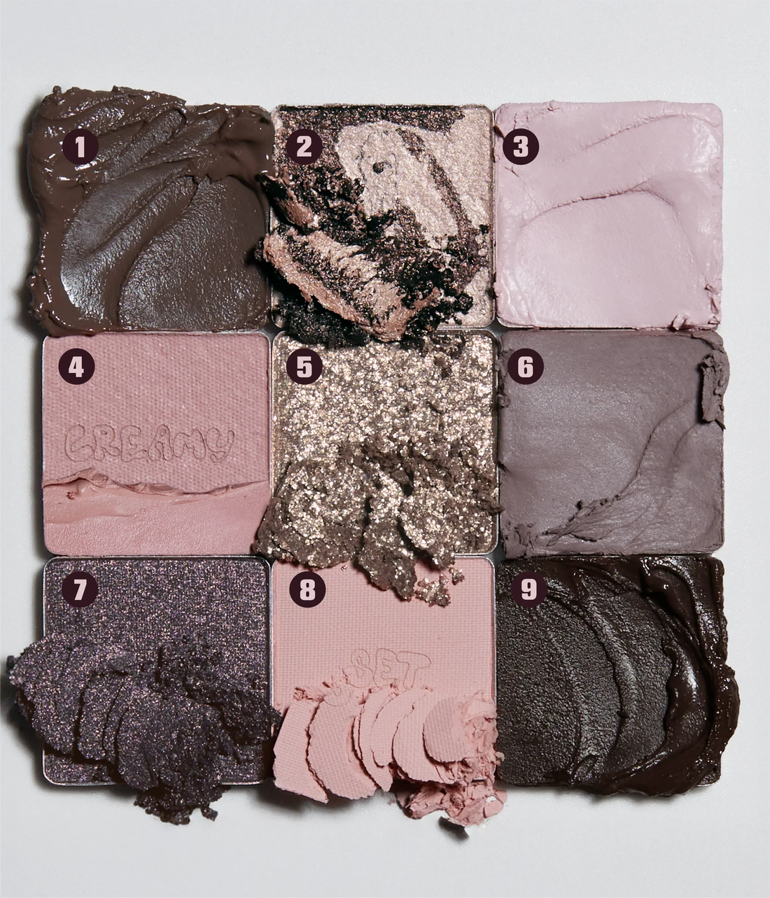 HUDA BEAUTY 
Creamy Obsessions Eyeshadow Palette- Greige