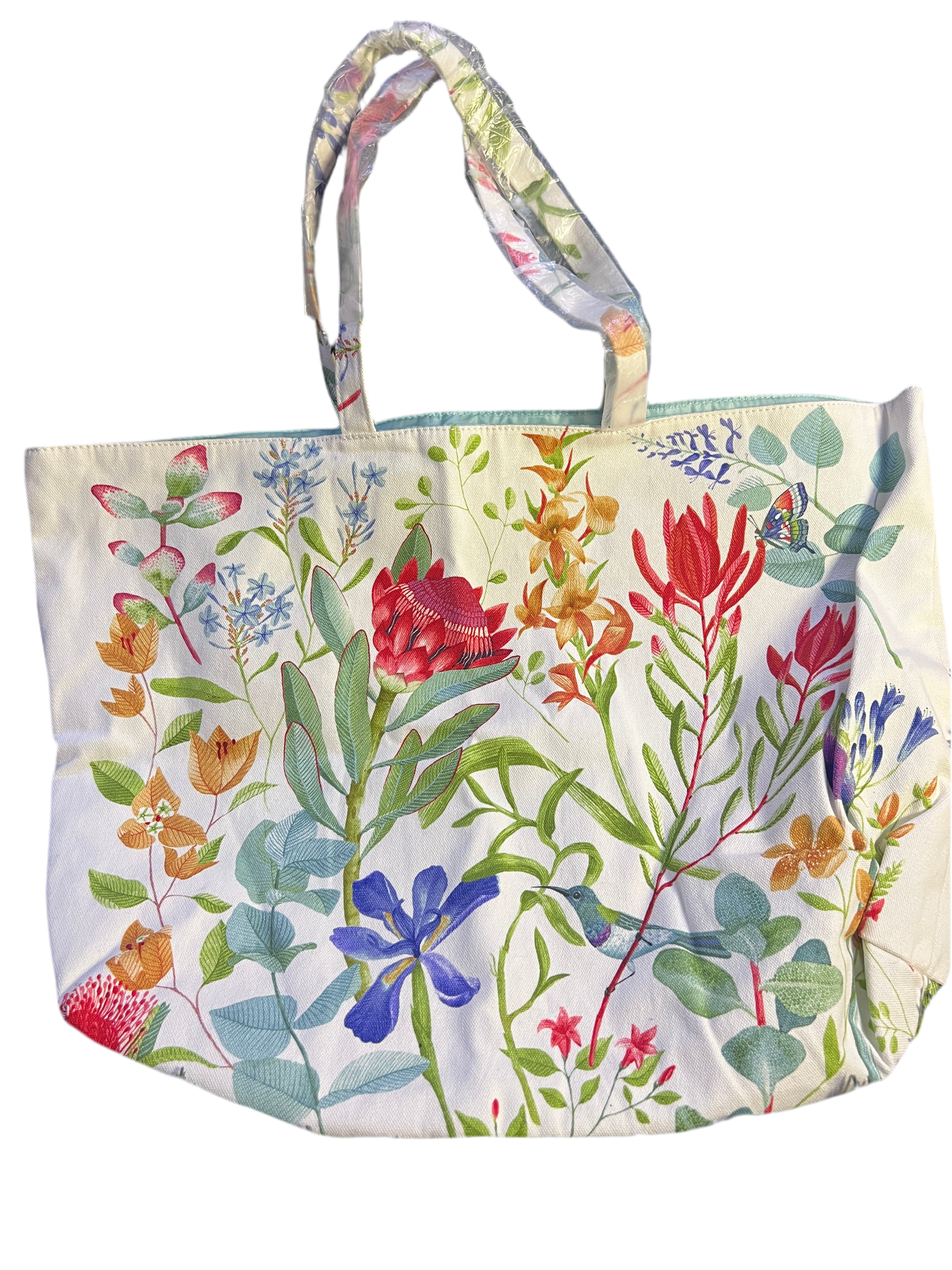 Estée Lauder floral tote bag