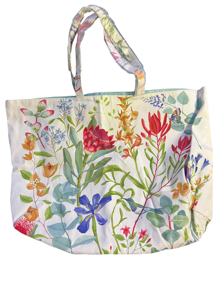 Estée Lauder floral tote bag
