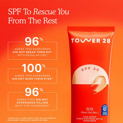 Tower 28 Beauty 
SOS FaceGuard SPF 30 Mineral Sunscreen