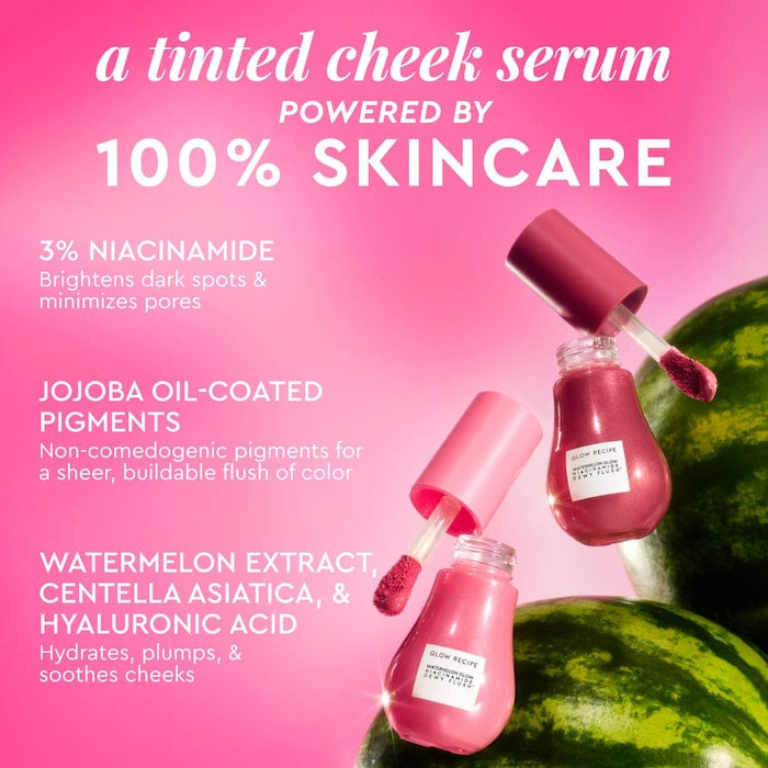 Glow Recipe 
Watermelon Glow Niacinamide Dewy Flush - Brightening Serum Blush