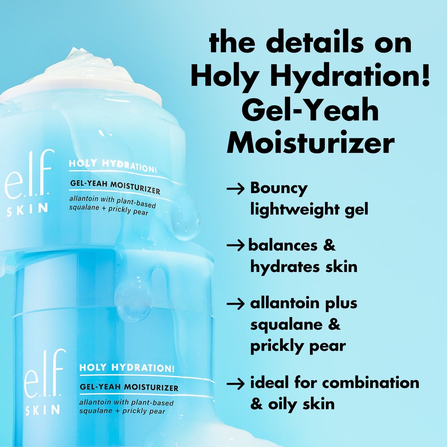 e.l.f. Skin Hydration Gel Moisturizer – 50g