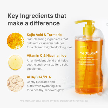 Medicube Kojic Acid Turmeric Vita Brightening Body Wash 50ml