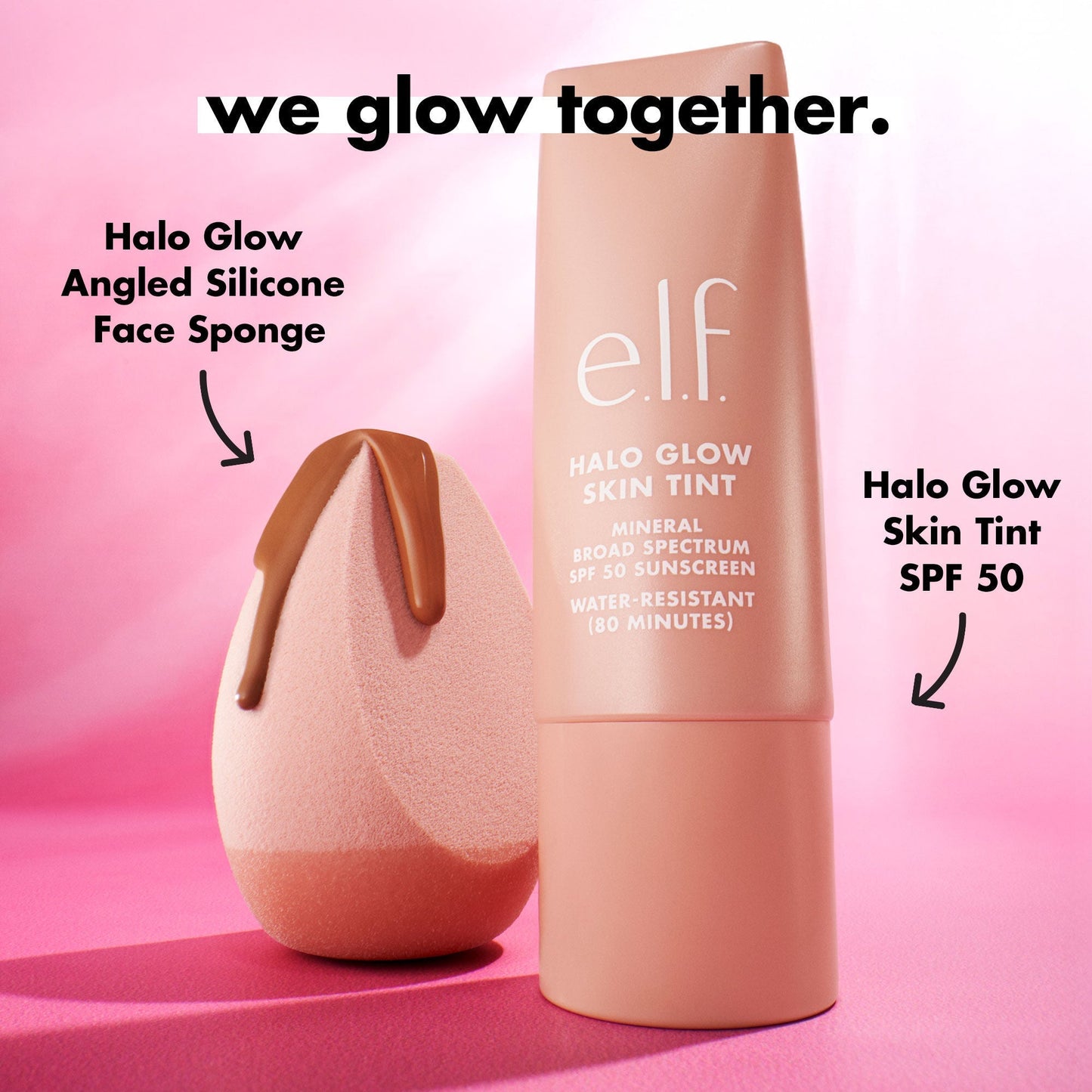 e.l.f. Halo Glow Skin Tint SPF 50 | No White Cast