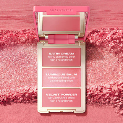 Morphe Cheek Thrills Multi-Finish Blush Trio