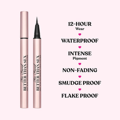 Too Faced Better Than Sex Easy Glide Waterproof Liquid Eyeliner Full Size