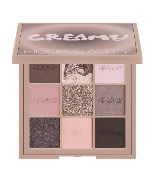 HUDA BEAUTY 
Creamy Obsessions Eyeshadow Palette- Greige