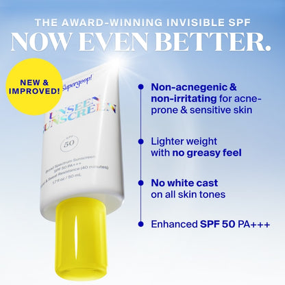 Supergoop! Unseen Sunscreen Invisible Broad Spectrum SPF 50  PA +++  50ml