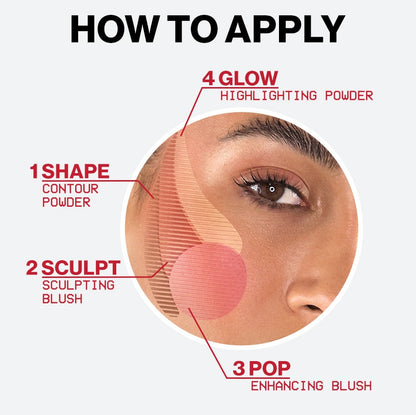 Smashbox Halo Sculpt + Glow Contour, Blush + Highlighter Palette