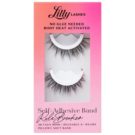 Lilly Lashes Self Adhesive Lashes, Rule Breaker, Full Size