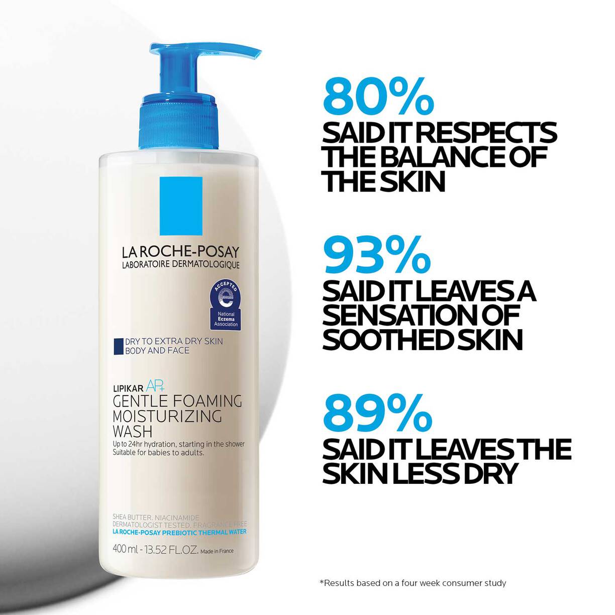 La Roche Posay Lipikar Wash AP+ Moisturizing Body & Face Wash 400ml