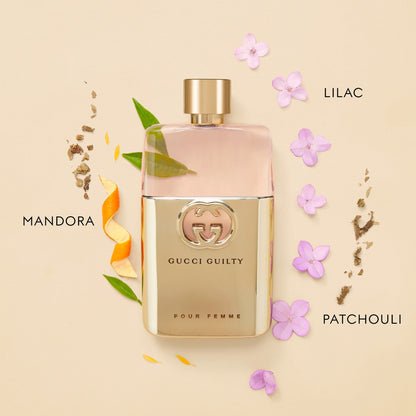 Gucci Guilty Pour Femme Eau de Parfum Intense Travel Spray with Mandarin, Lilac and Patchouli 10ml