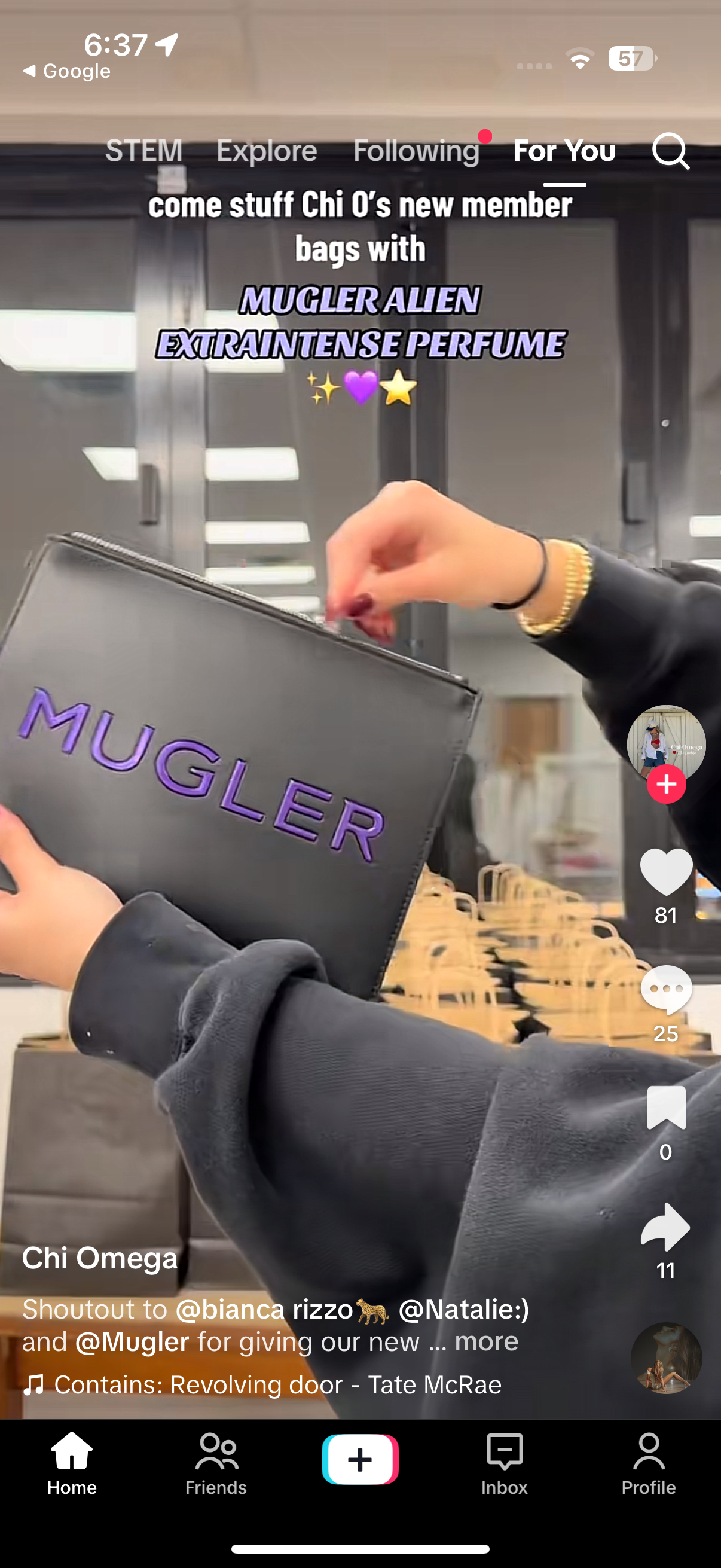 Mugler Hypersense Pocket Pouch