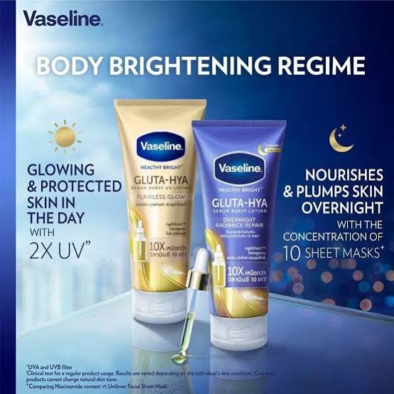 Vaseline® Gluta-Hya Serum Burst Lotion Overnight Radiance Repair 300ml
