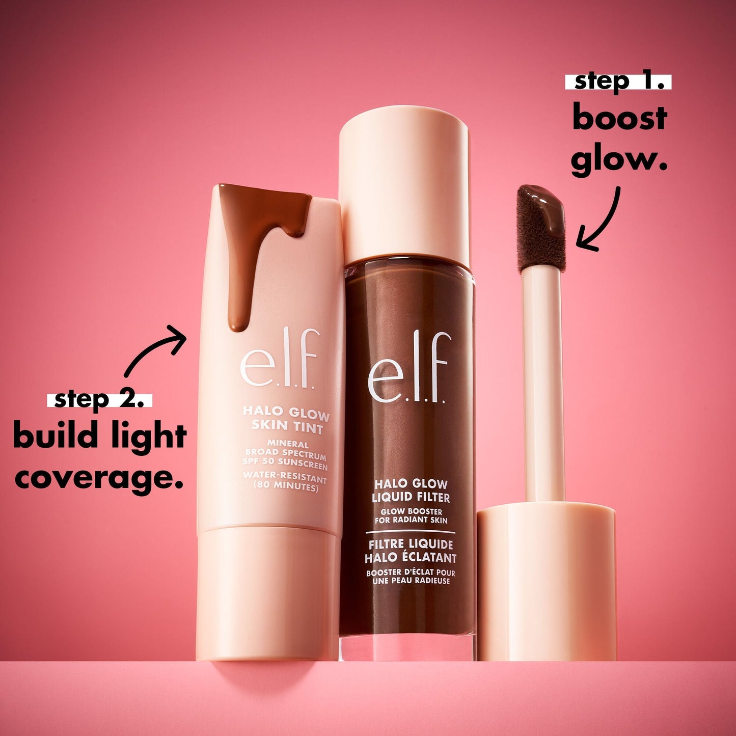 e.l.f. Halo Glow Skin Tint SPF 50 | No White Cast
