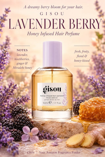 Gisou Mini Lavender Berry Honey Infused Hair Perfume 15ml