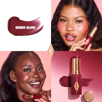 Charlotte Tilbury 
Unreal Lip + Cheek Glow Blush Stick with Hyaluronic Acid
