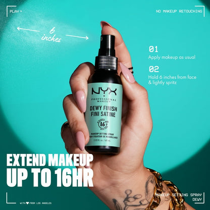 NYX Professional Makeup Makeup Setting Spray, Dewy 60ml