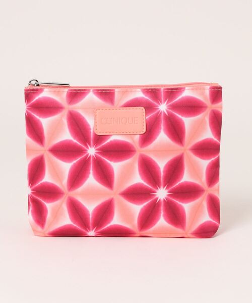 Clinique floral cosmetic pouch