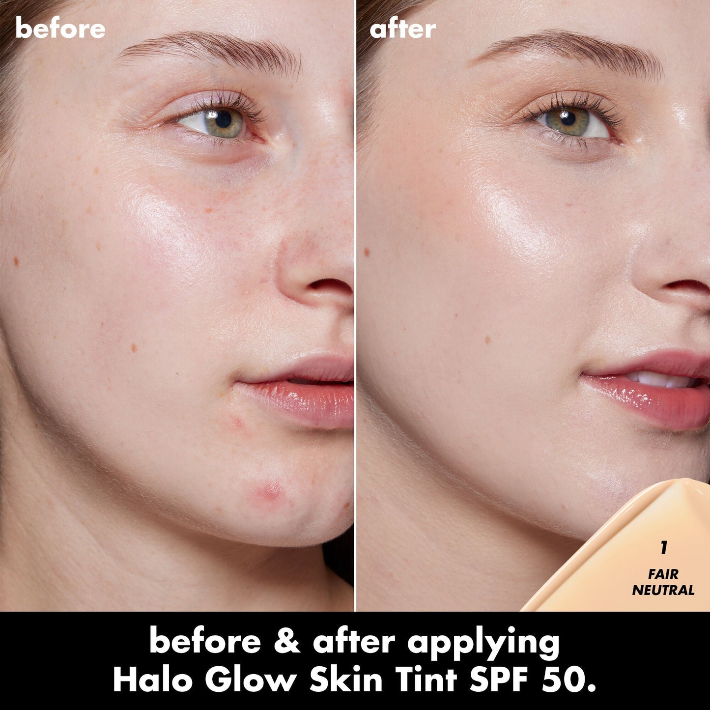 e.l.f. Halo Glow Skin Tint SPF 50 | No White Cast