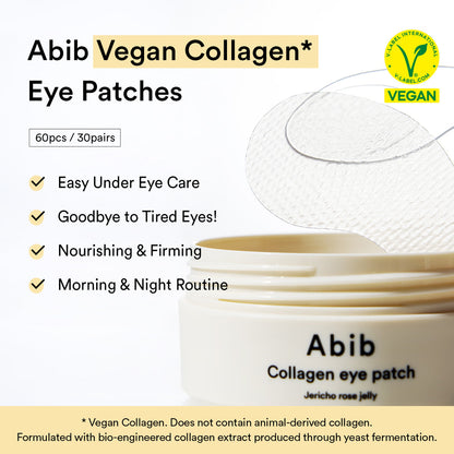 Abib Collagen Eye Patch Jericho Rose Jelly 90g / 60 Patches (30 Pairs)
