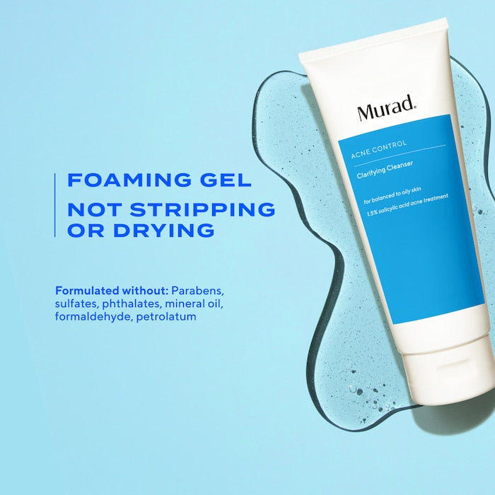 Murad Clarifying Gel Cleanser with Dual Salicylic Acid for Acne-Prone Skin 150