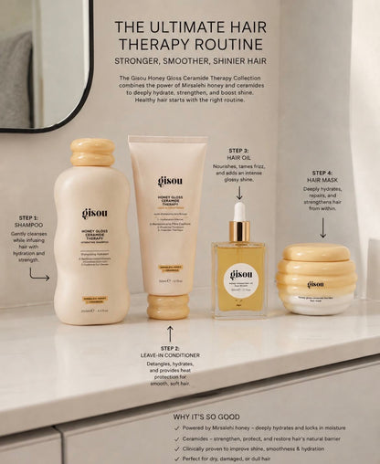 Gisou Mini Honey Gloss Ceramide Therapy Hydrating Shampoo 75ml