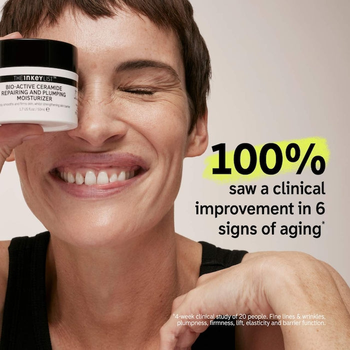 The INKEY List 
Bio-Active Ceramide Repairing and Plumping Moisturizer + Barrier Strengthening Full size