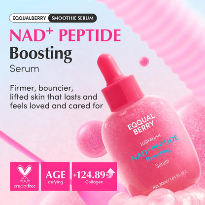 EQQUALBERRY Lush Blush Nad+ Peptide Boosting Serum - 30ml