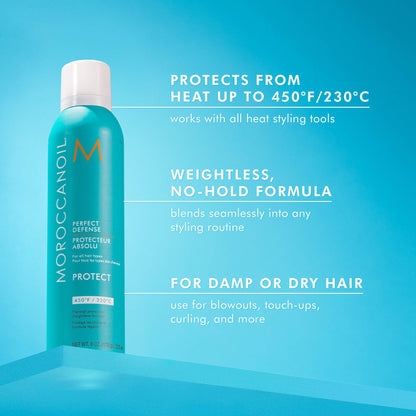 Moroccanoil 
Mini Perfect Defense Heat Protectant 75ml