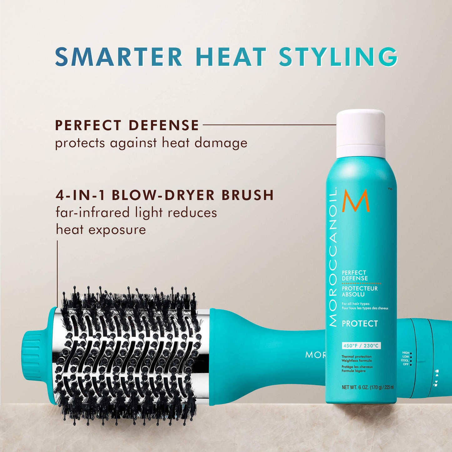Moroccanoil 
Mini Perfect Defense Heat Protectant 75ml