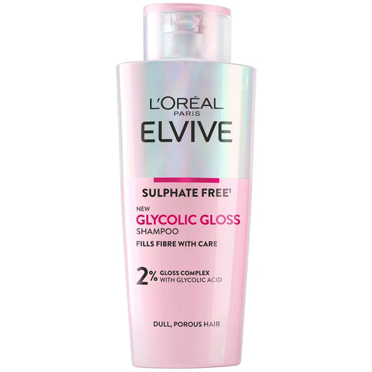 Loreal Paris Elvive Glycolic Gloss Sulphate Free Shampoo for Dull Hair 200ml