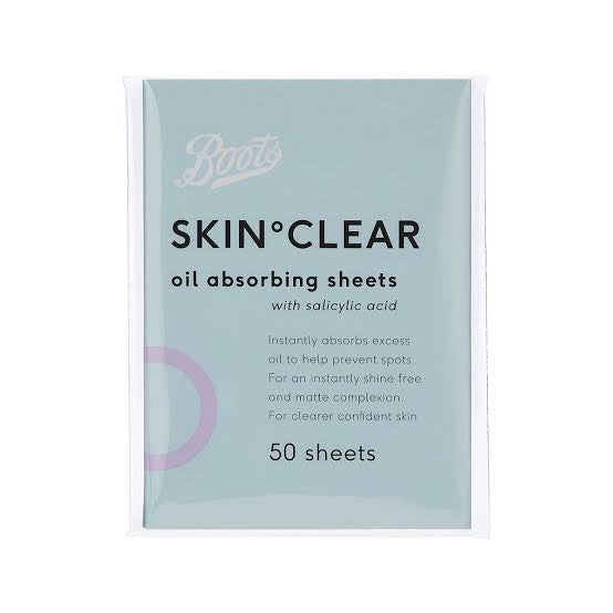Boots Skin Clear Oil Absorbing Sheets 50pk –