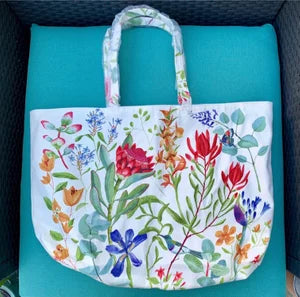 Estée Lauder floral tote bag