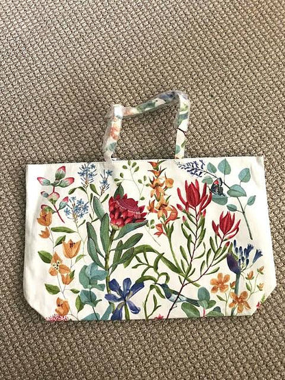 Estée Lauder floral tote bag