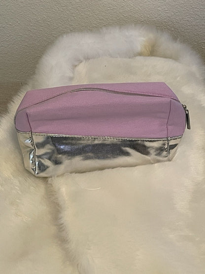Lancôme Lavender & Silver Makeup Pouch
