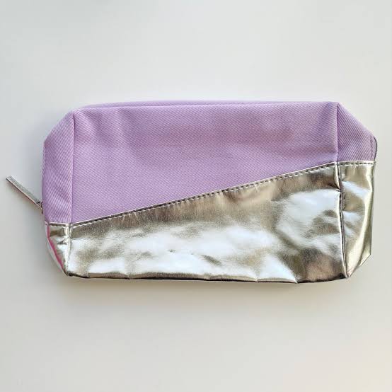 Lancôme Lavender & Silver Makeup Bag