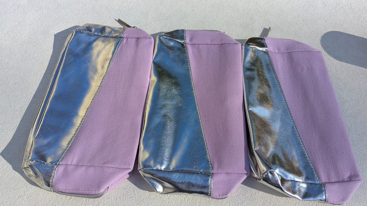 Lancôme Lavender & Silver Makeup Bag