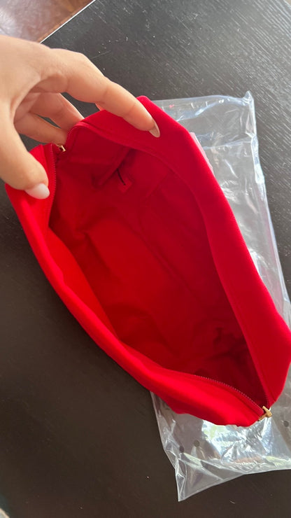 Burberry Red cosmetic pouch