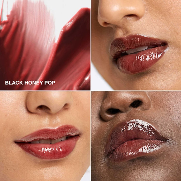 CLINIQUE Pop Plush Creamy Lip Gloss Full Size-Black Honey