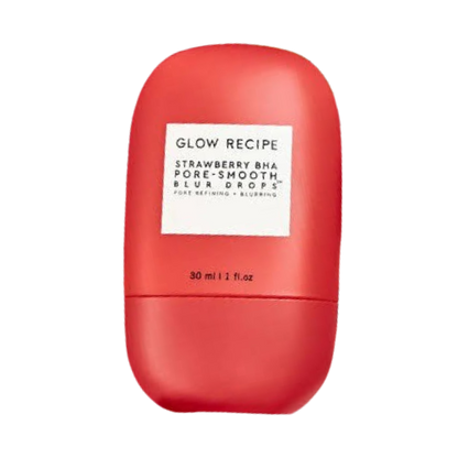 GLOW RECIPE – Strawberry BHA Pore Smooth Blur Drops – 30ml