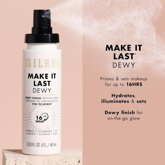 Milani Cosmetics Milani Make It Last Setting Spray Dewy