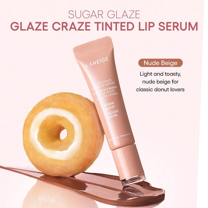 LANEIGE 
Glaze Craze Tinted Polypeptide Lip Serum- Nude beige